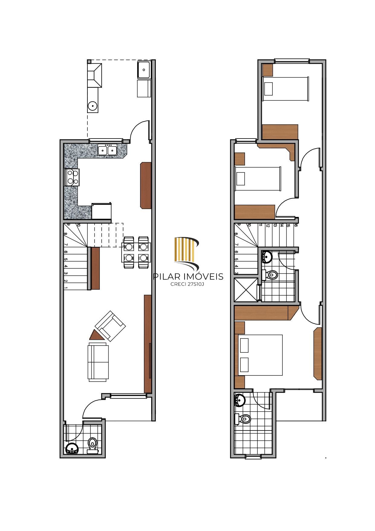 ÓTIMO Terreno no Bairro Tristeza - 12 x 35 - Projeto APROVADO para condomínio residencial 3 casas.