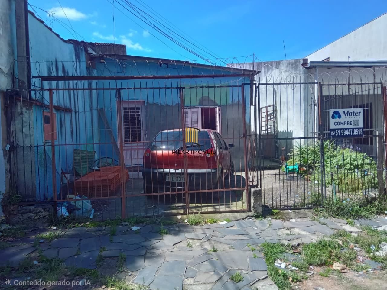 Terreno com casa a ser reformada , 6,60 por 61,50 - Pilar Imóveis