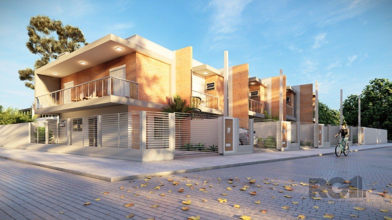 Casa com 2 suítes, sacada, churrasqueira, 1 vaga de garagem, Passo de Torres/SC