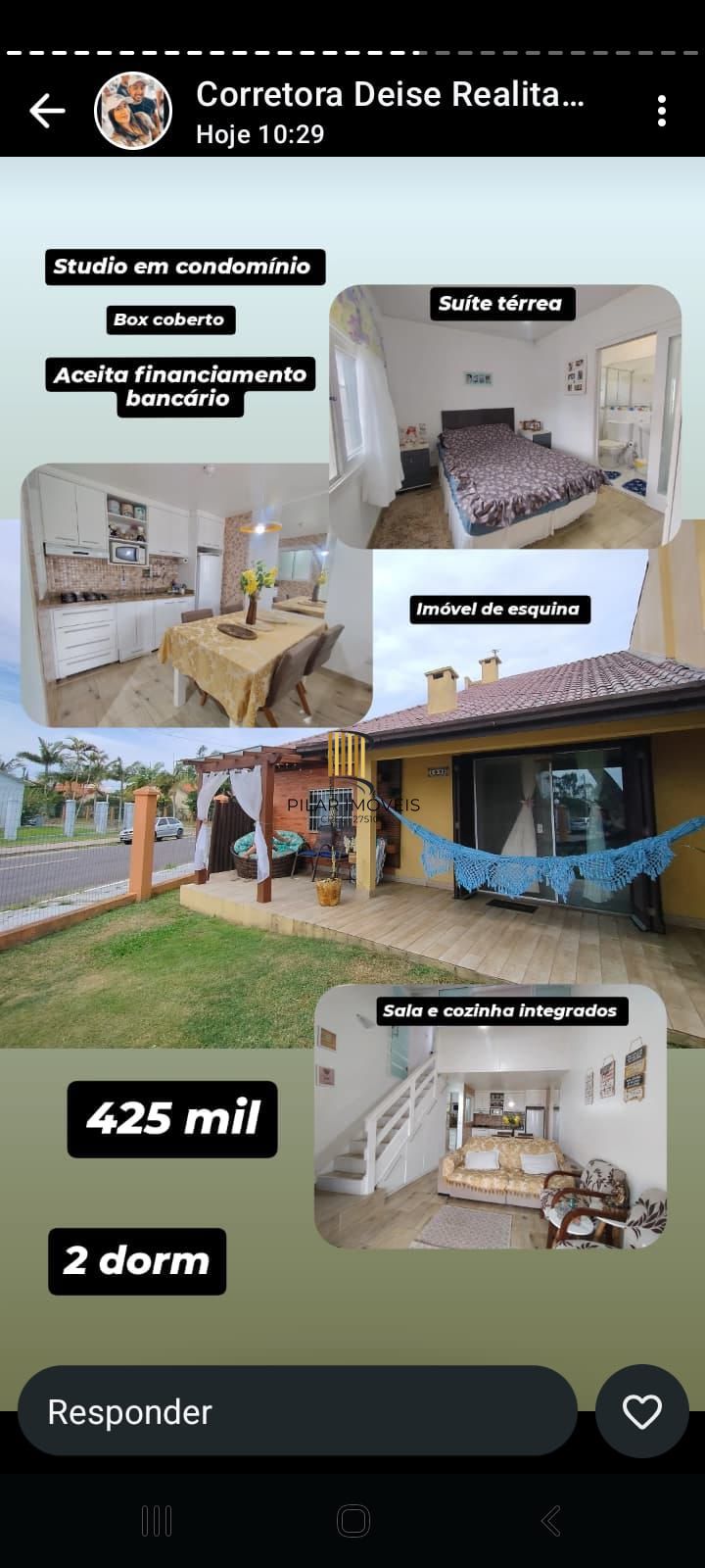 Casa em condominio com 2 dormitórios , 1 suíte ,1 vaga de garagem !