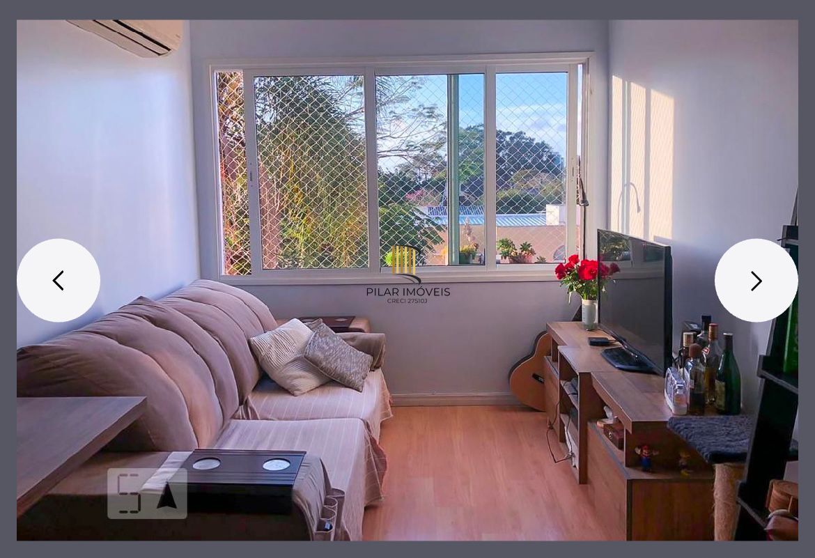 Apartamento 2 dormitórios com 1 suíte semi mobiliado com vaga no bairro Cristal Porto Alegre/RS