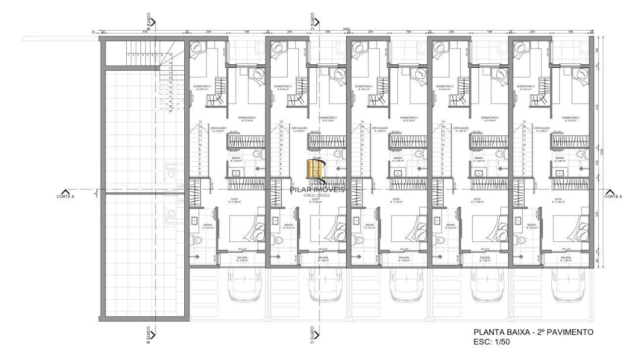 Casa Condominio para Venda - 94.47m², 3 dormitórios, sendo 1 suites, 1 vaga - Medianeira