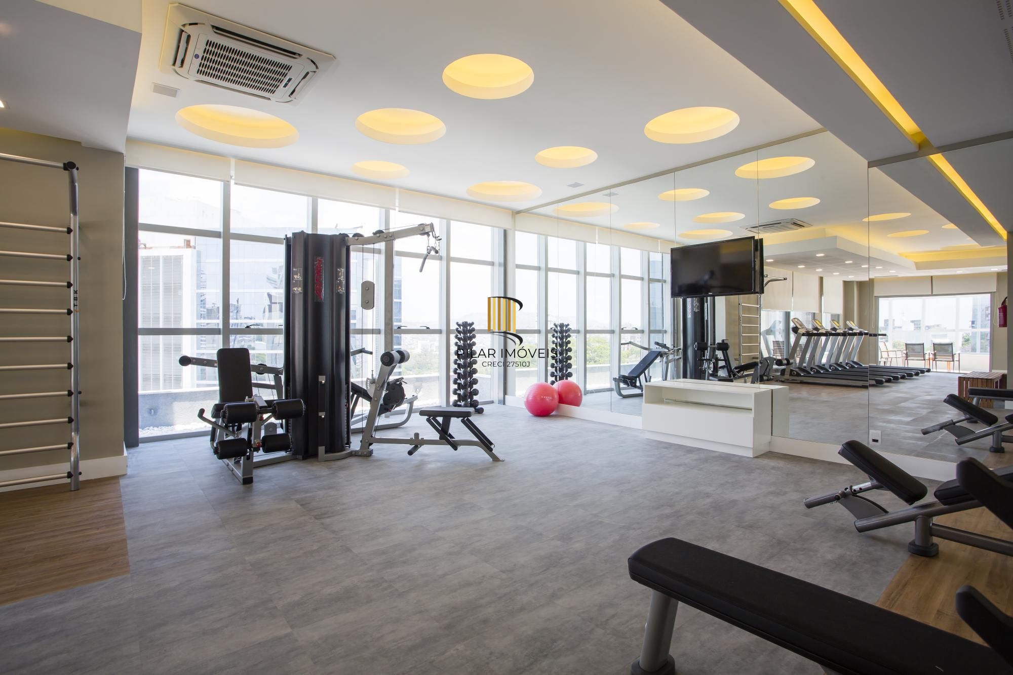 1 Dormitório Mobiliado no Trend Nova Carlos, com sacada, churrasqueira