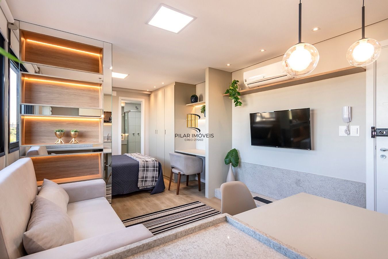 Apartamento decorado e equipado