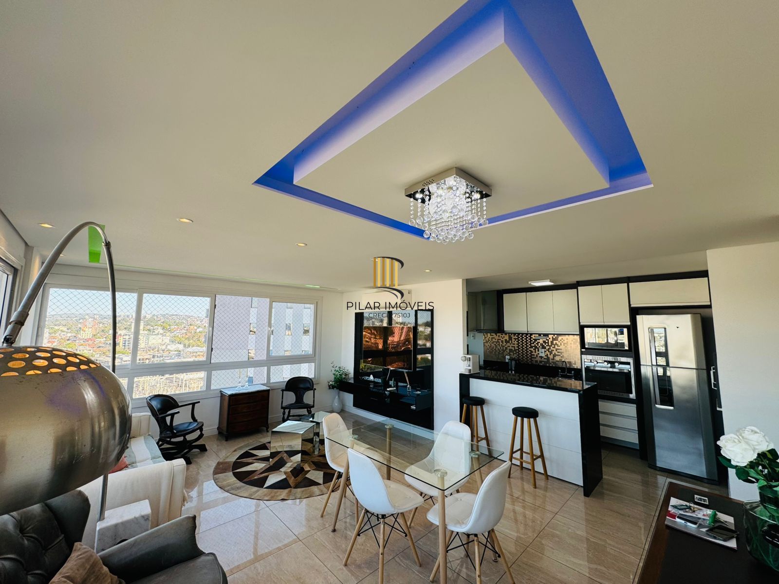 3 dormitórios, andar alto, mobiliado com lazer completo! - Pilar Imóveis