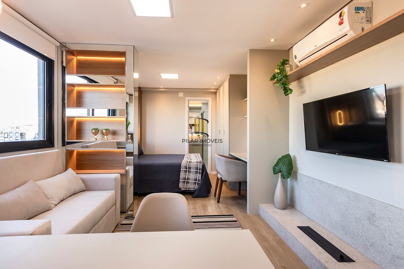 Apartamento decorado e equipado