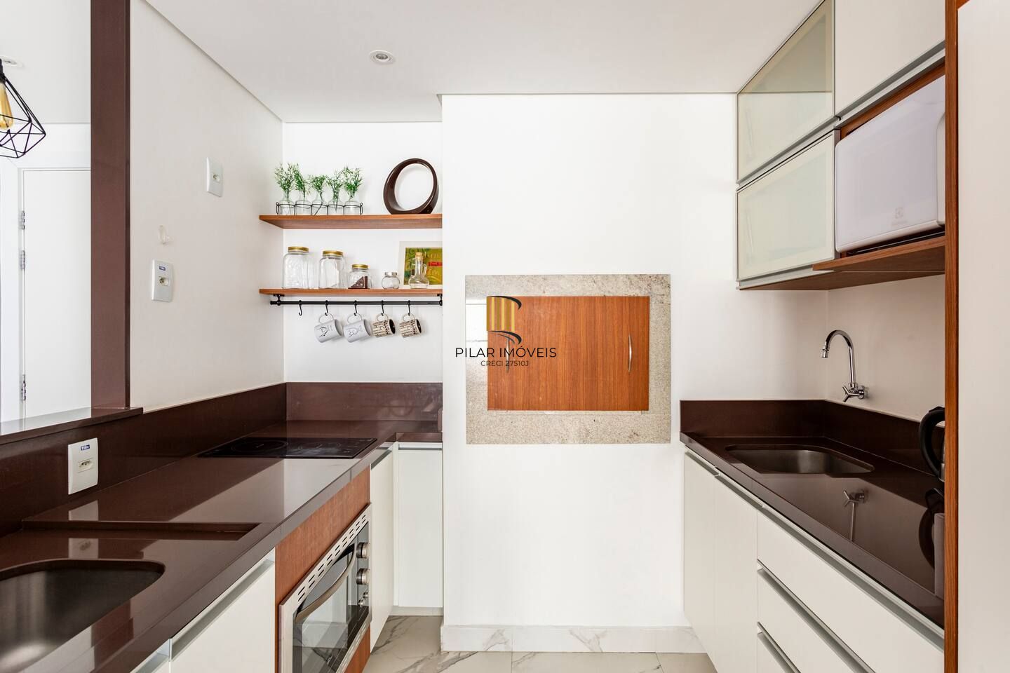 1 Dormitório Mobiliado no Trend Nova Carlos, com sacada, churrasqueira