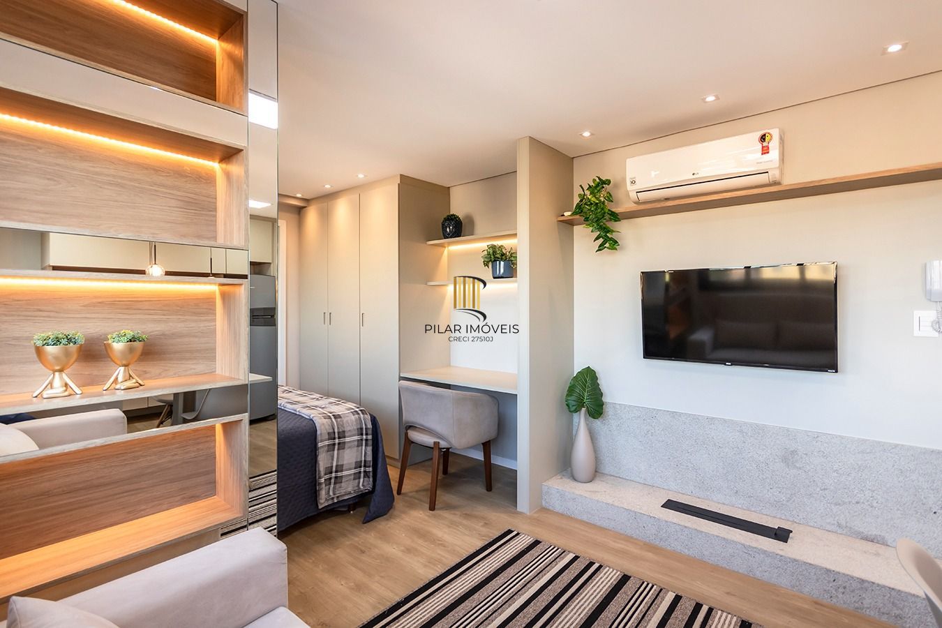 Apartamento decorado e equipado