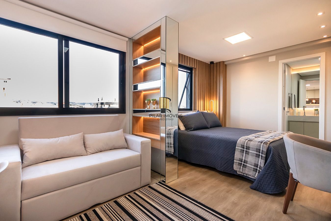 Apartamento decorado e equipado