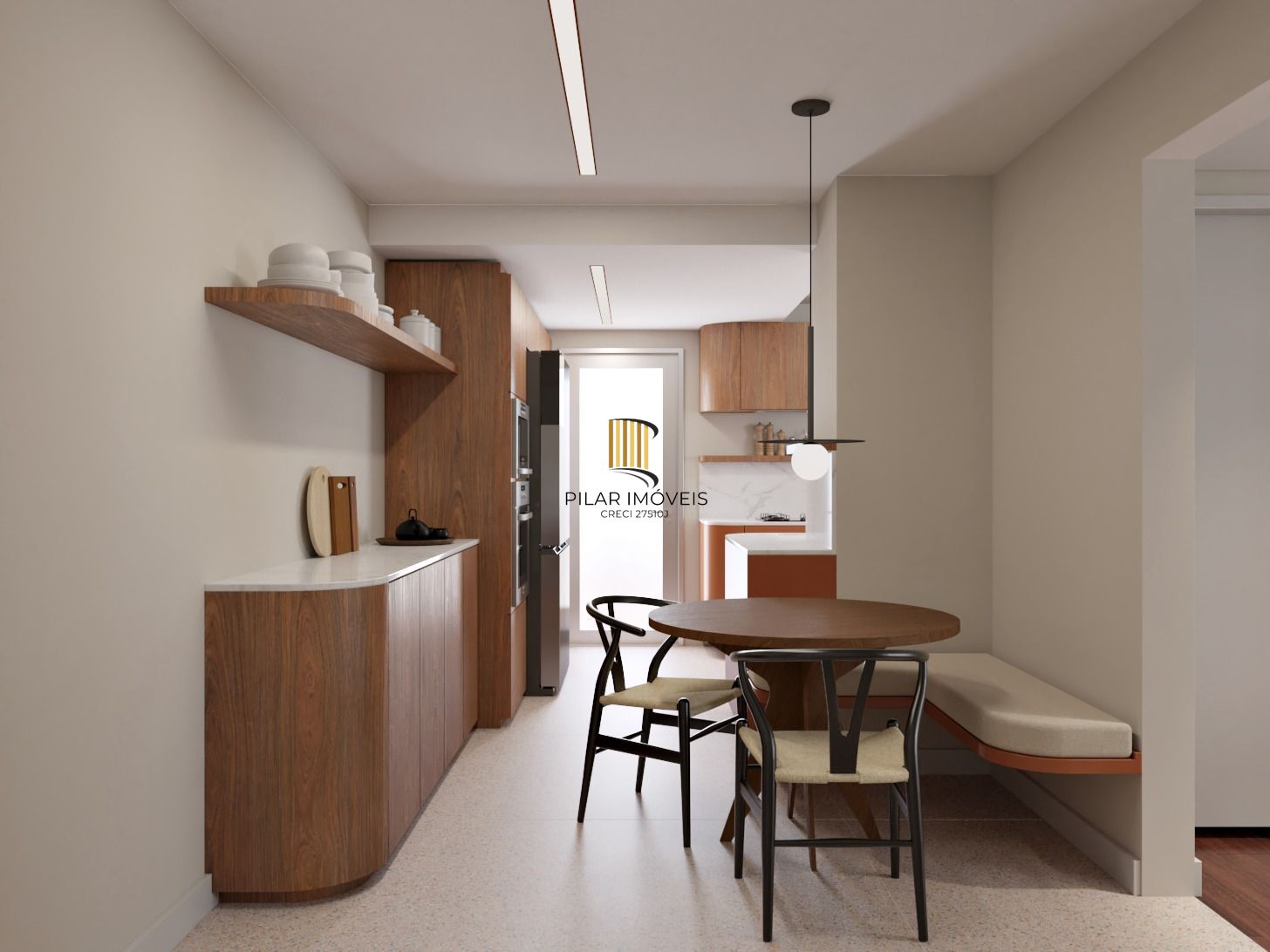 3 dormitórios, reformado e semi mobiliado no coração do Petrópolis