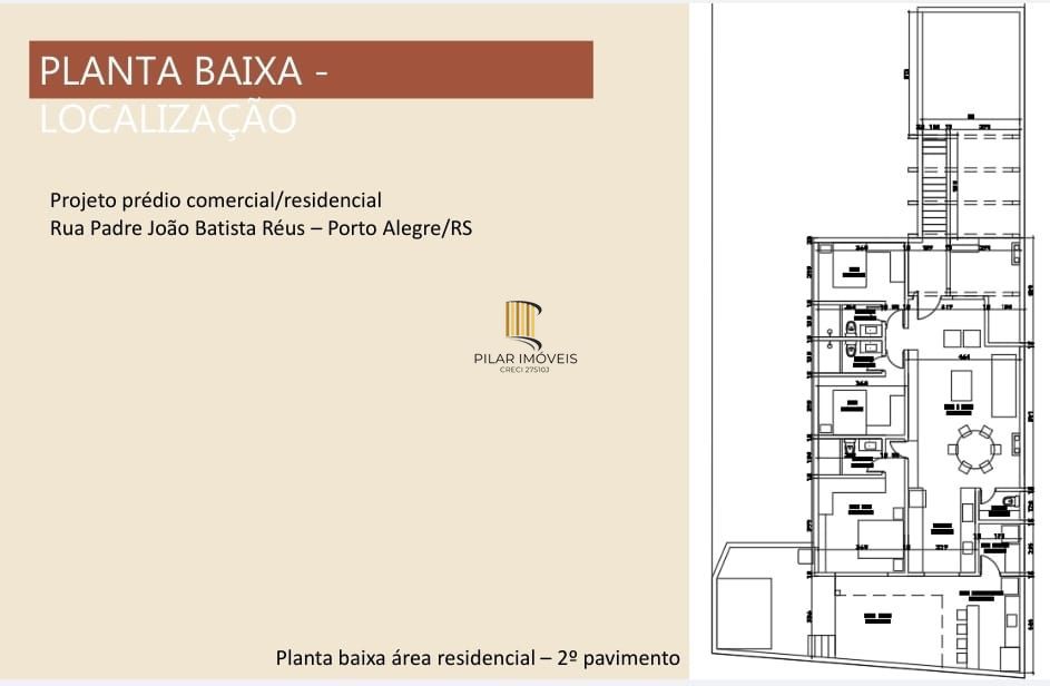 PRÉDIO COMERCIAL COM 5 SALAS E PROJETO APROVADO APARTAMENTO 100M2