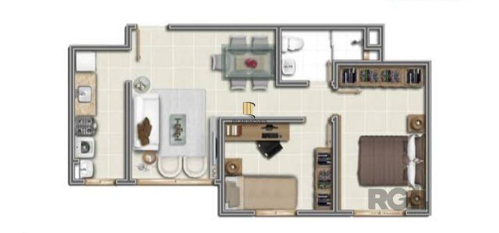 Apartamento 2 Dormitório(s) Bairro Vila Nova