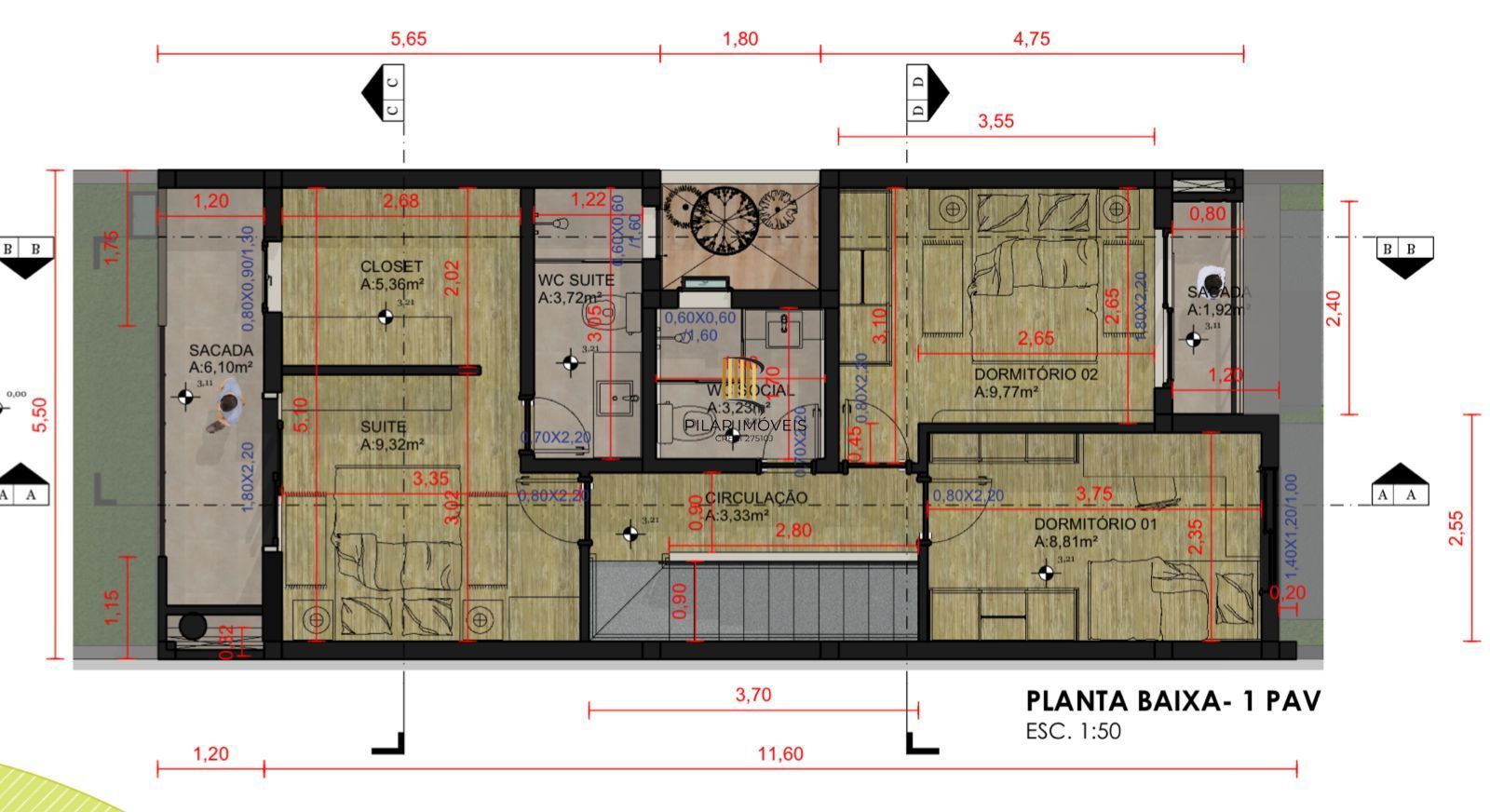 Casa de Condomínio 3 dormitórios no bairro Campo Novo