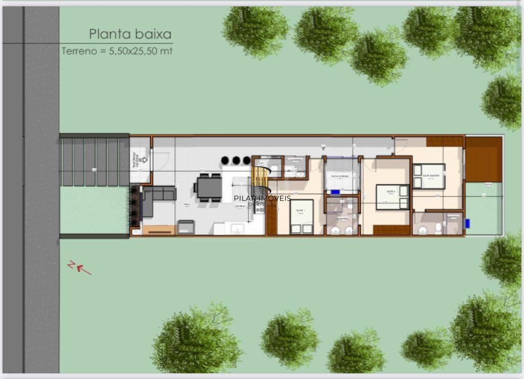 Casa 3 Dormitório(s) Bairro Aberta dos Morros