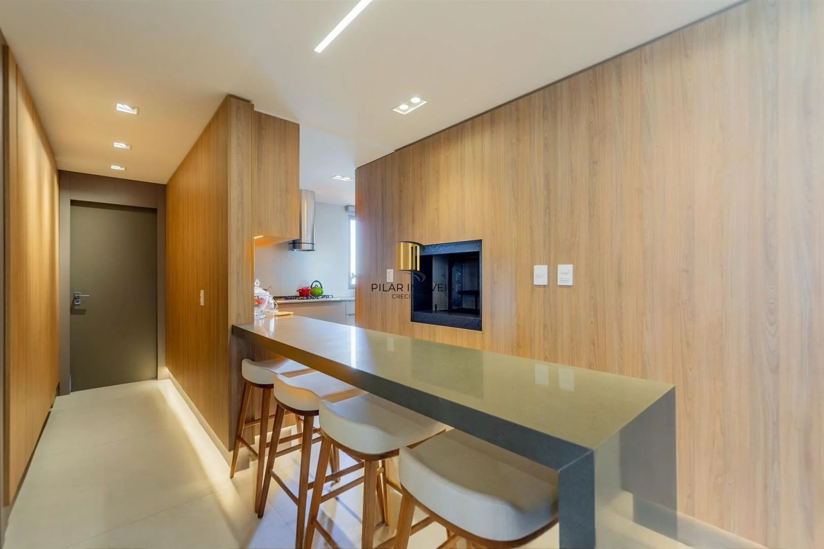 Apartamento 3 suítes mobiliado por arquiteta | 3 vagas | Lareira | Churrasqueira | High Garden Boa Vista