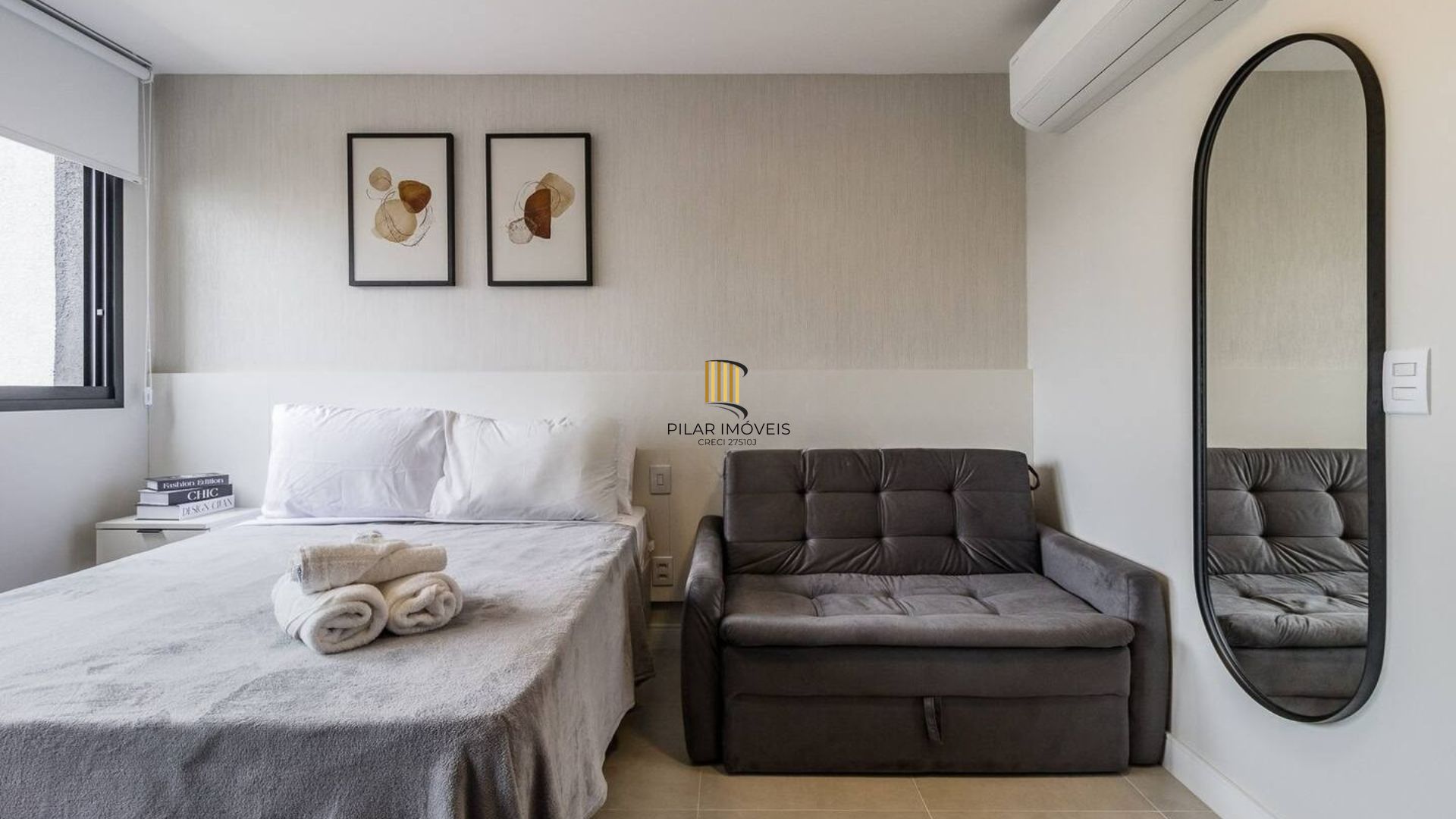 Studio completamente mobiliado e equipado, para comprar, localizado no GO Rio Branco