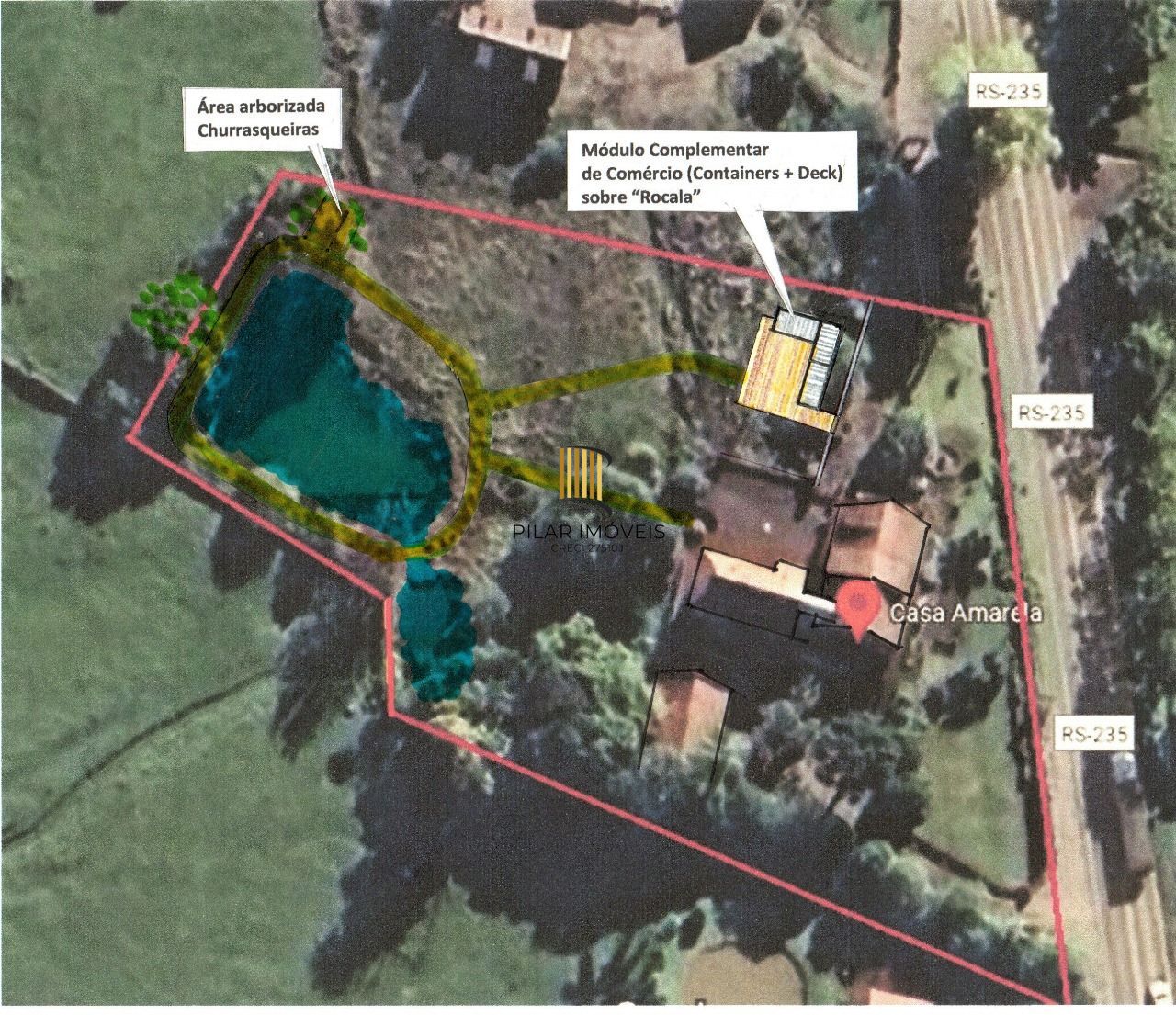 Área para comprar com casas Enxaimel em Nova Petrópolis.