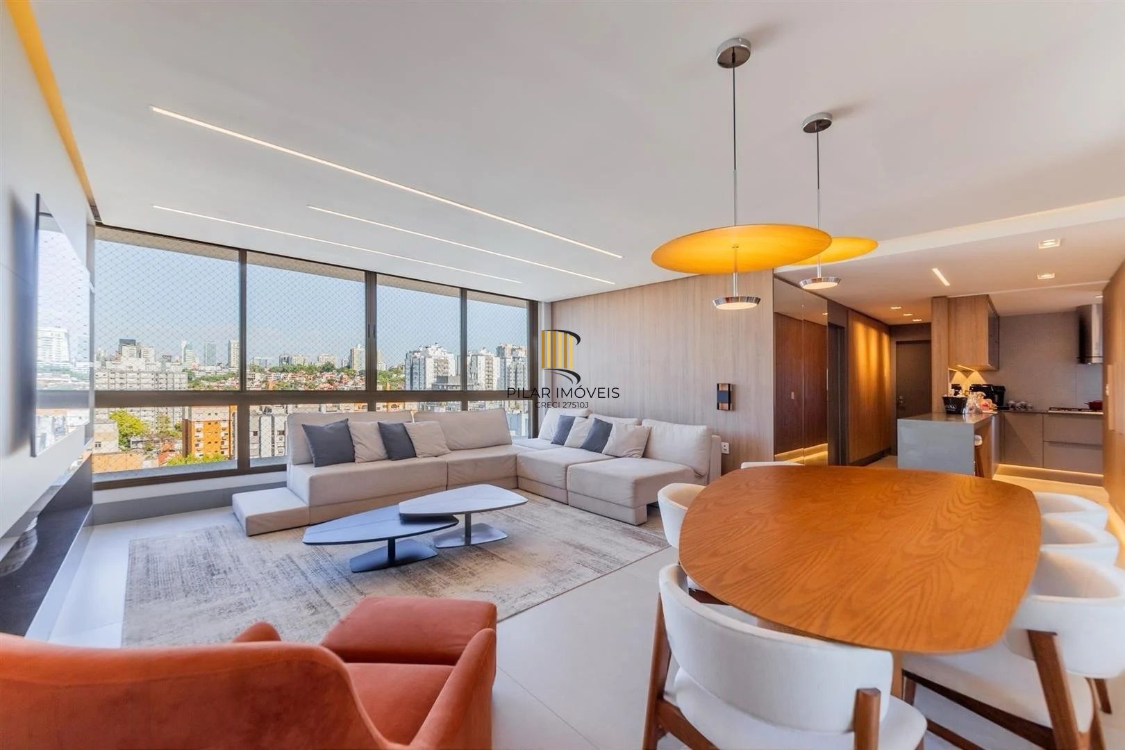 Apartamento 3 suítes mobiliado por arquiteta | 3 vagas | Lareira | Churrasqueira | High Garden Boa Vista - Pilar Imóveis