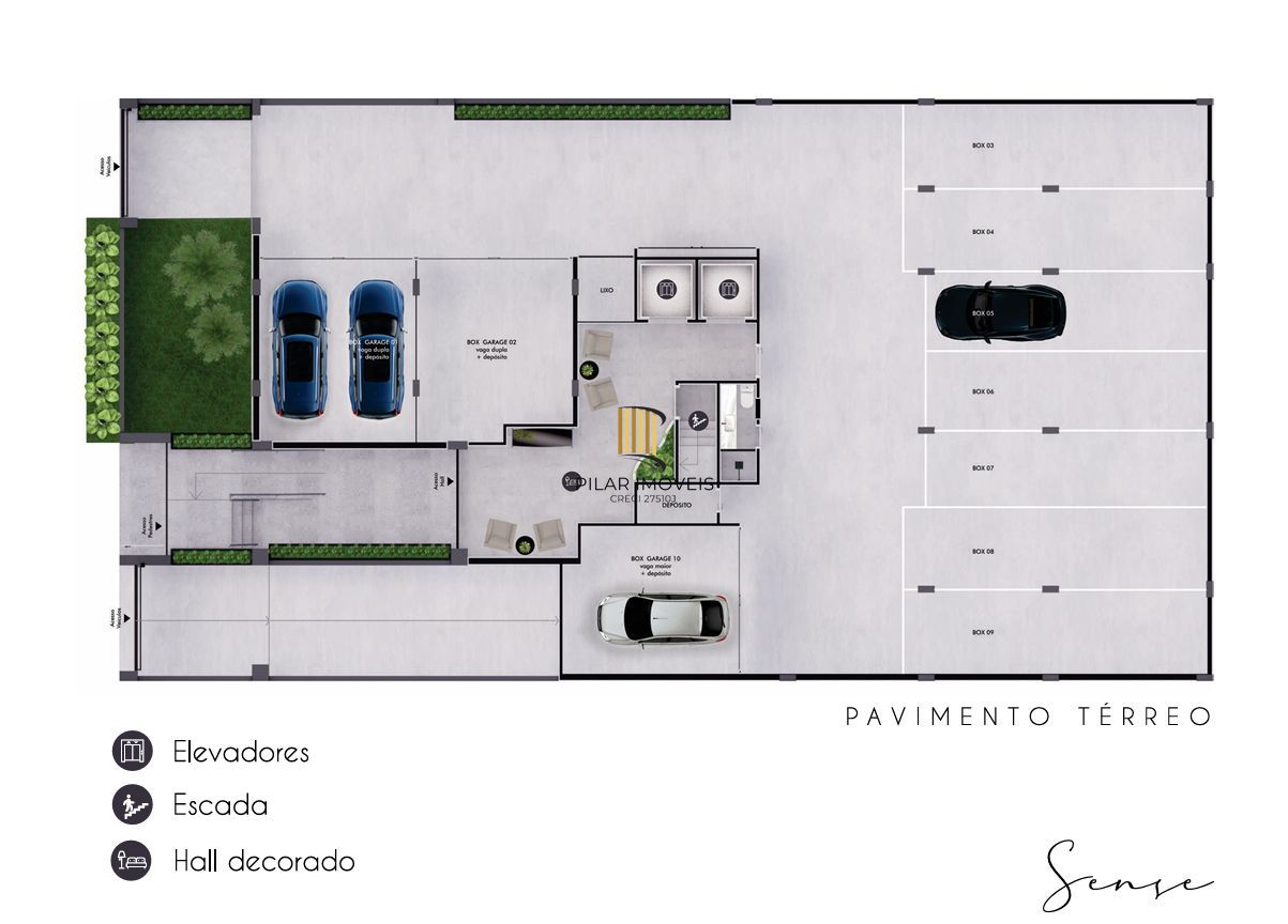 3D com 3 suítes, lavabo, churrasqueira