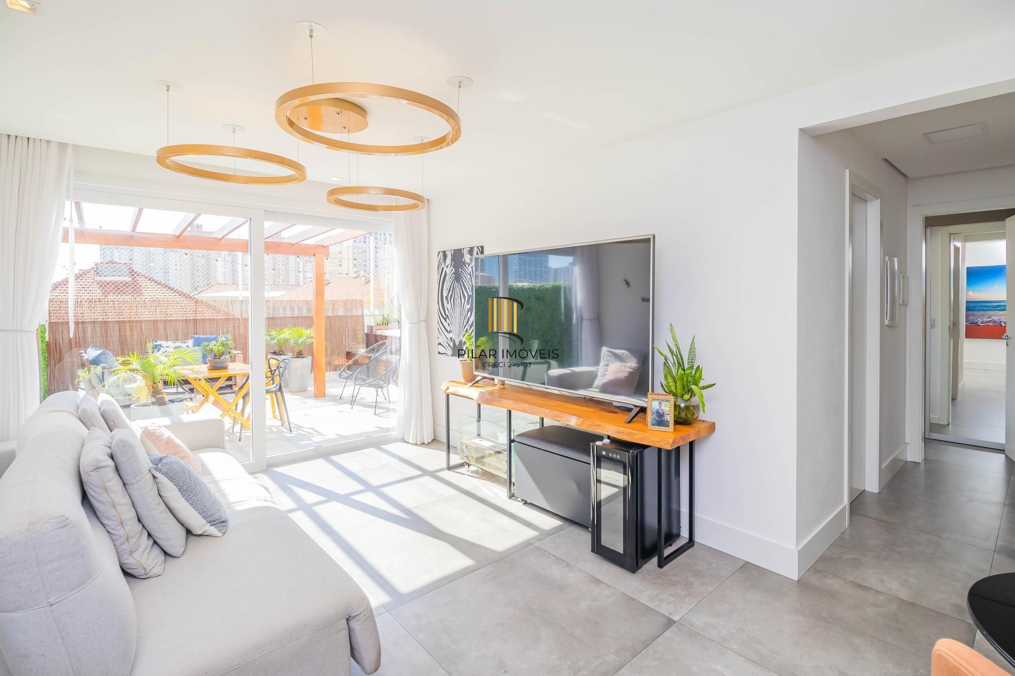 Apartamento garden semi-mobiliado e decorado no bairro Jardim Lindóia - Pilar Imóveis