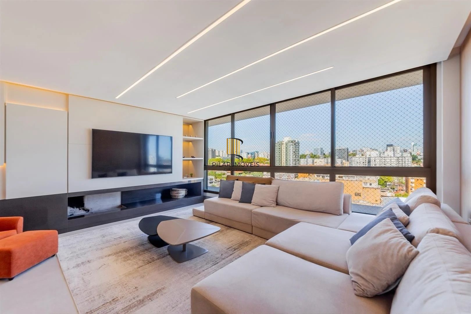 Apartamento 3 suítes mobiliado por arquiteta | 3 vagas | Lareira | Churrasqueira | High Garden Boa Vista