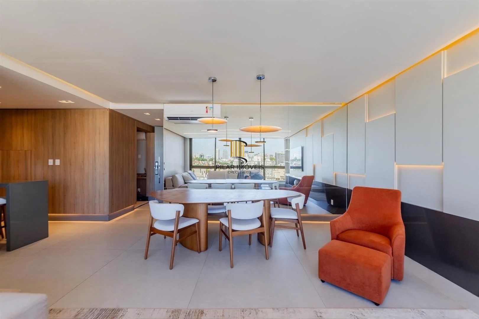 Apartamento 3 suítes mobiliado por arquiteta | 3 vagas | Lareira | Churrasqueira | High Garden Boa Vista