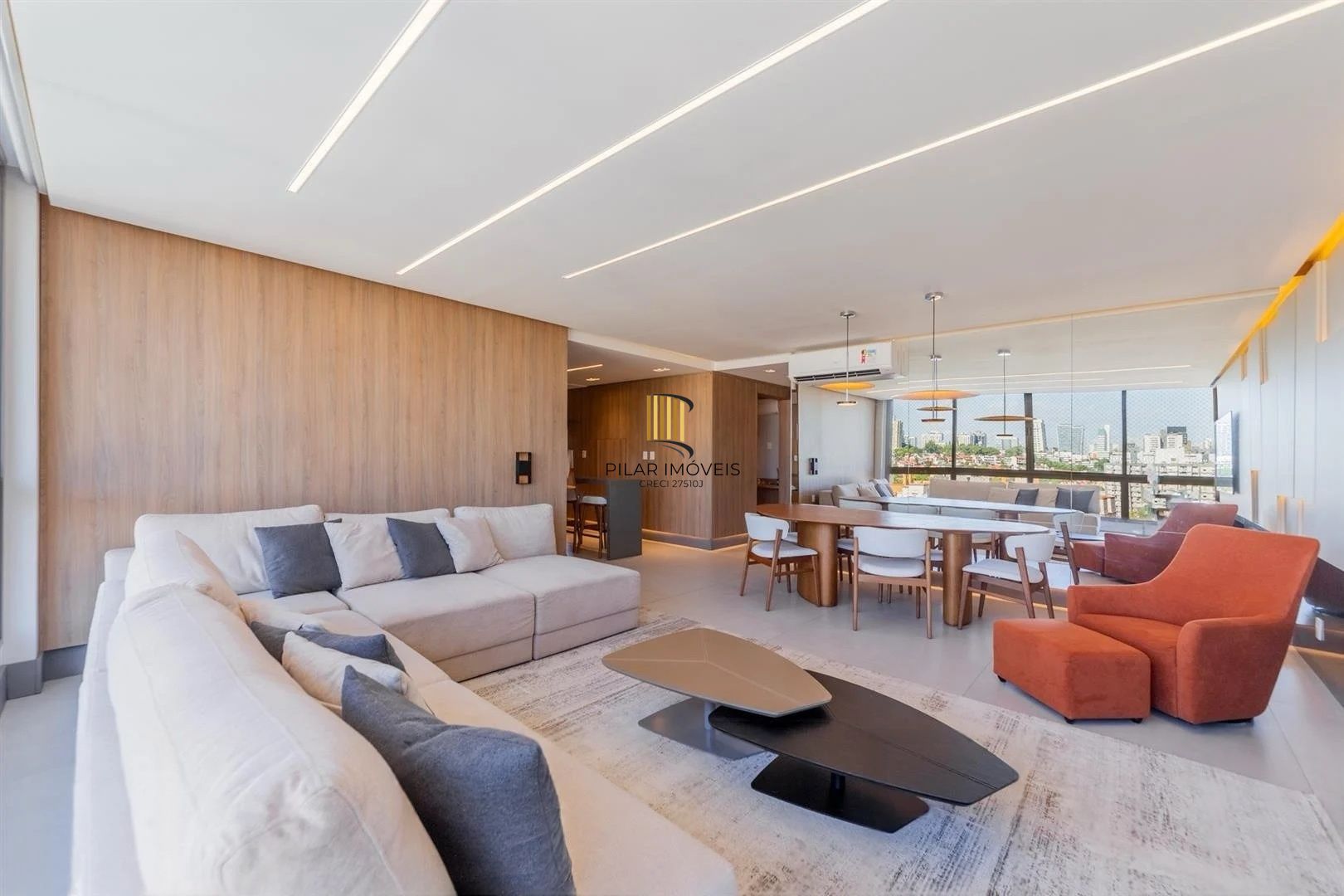 Apartamento 3 suítes mobiliado por arquiteta | 3 vagas | Lareira | Churrasqueira | High Garden Boa Vista