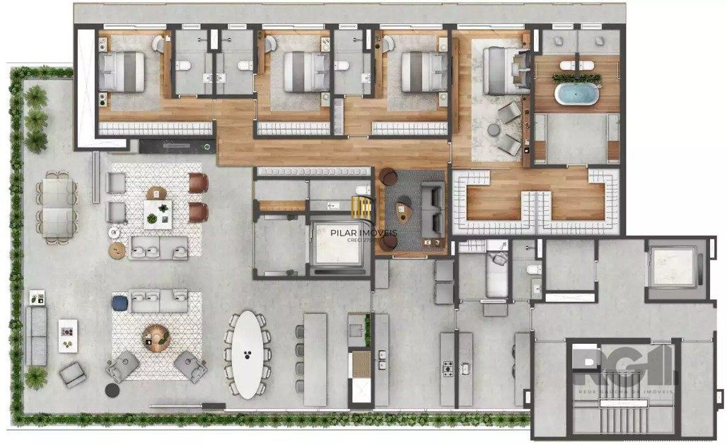 Apartamento novo, nunca habitado, no Teená - O mais alto padrão em Porto Alegre