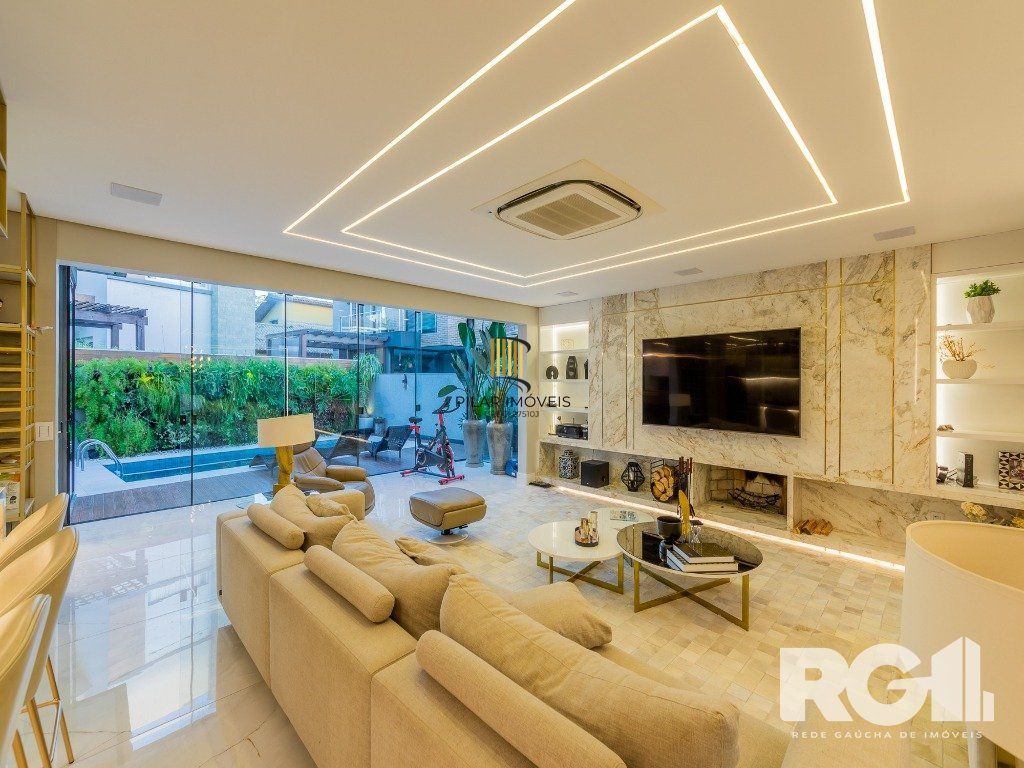 Espetacular residência MOBILIADA E DECORADA de ALTO LUXO - elementos de altíssima qualidade tanto nas pedras quanto na marcenaria no BuenaVista Condomínio Parque em Viamão.