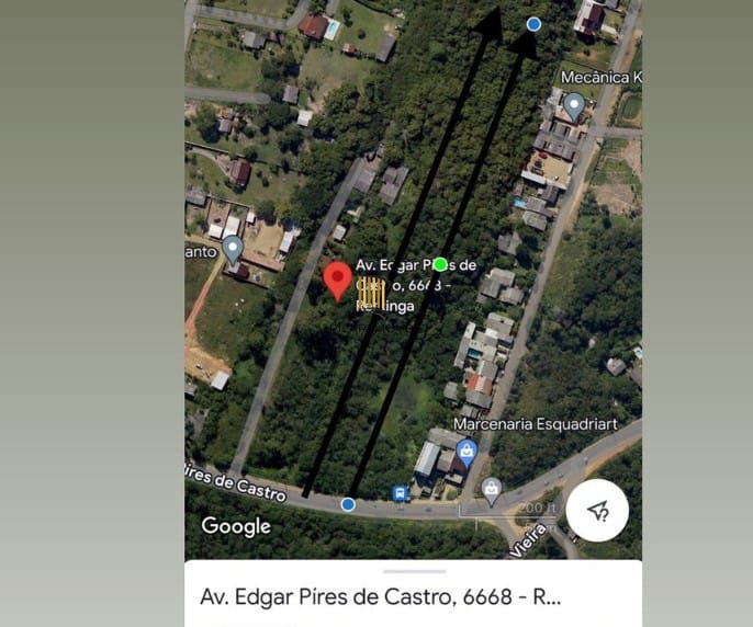 Terreno Av Edgar Pires de Castro medindo 7982,61m² - Pilar Imóveis