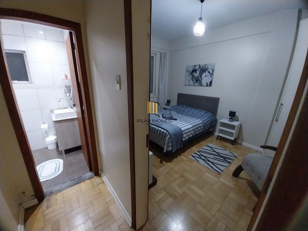 Oportunidade Excelente Apartamento 1D Mobiliado 2 piso com elevador Cidade Baixa.