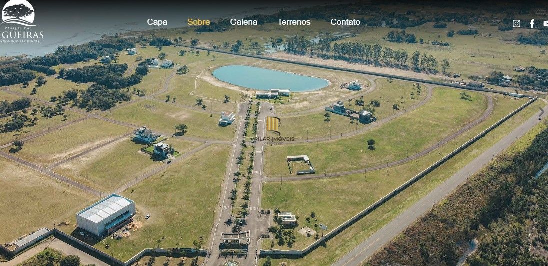 Condomínio na Praia, Arroio do Sal, terreno com um clube ao redor. Preço baixo