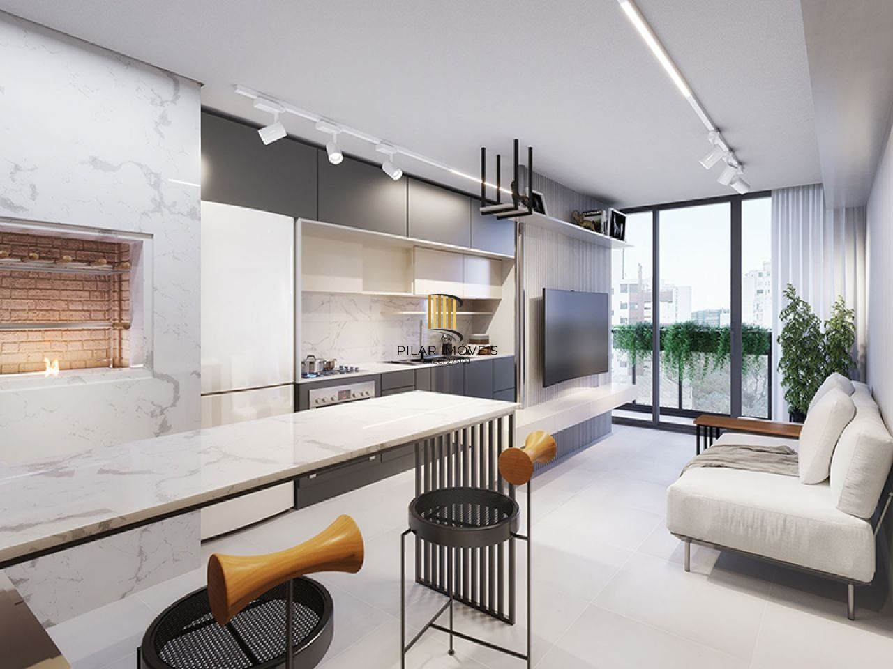 Apartamento para Venda - 36.93m², 1 dormitório, Cidade Baixa