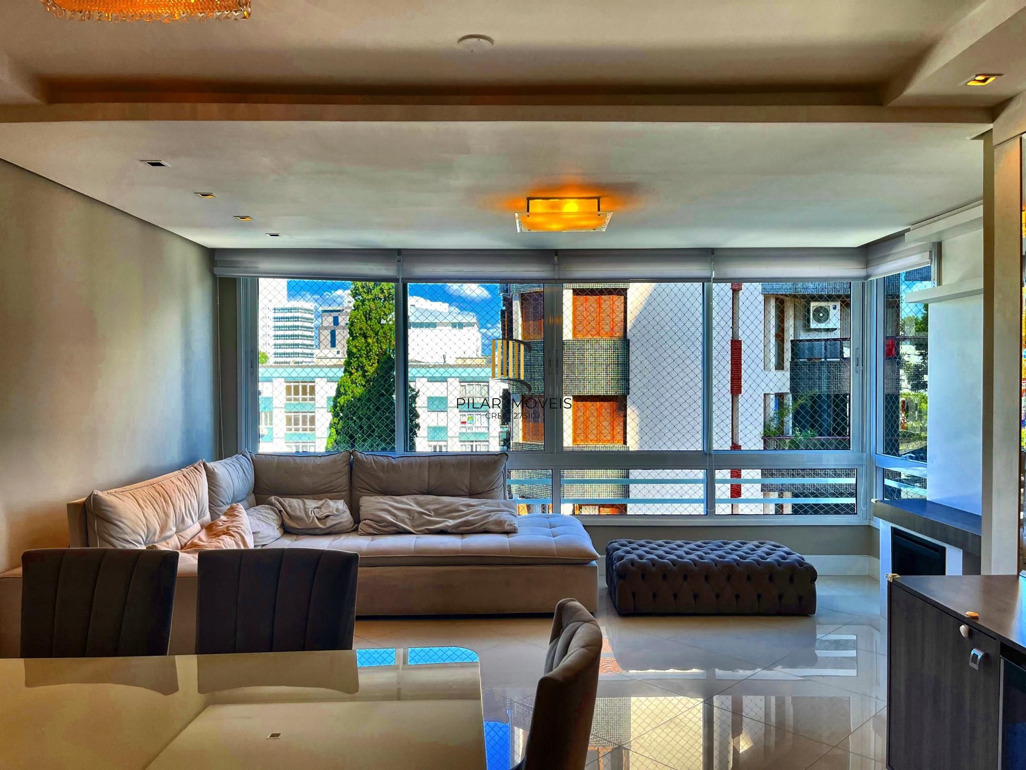 Apartamento alto padrão 105m² com 3 dormitórios, suíte e churrasqueira