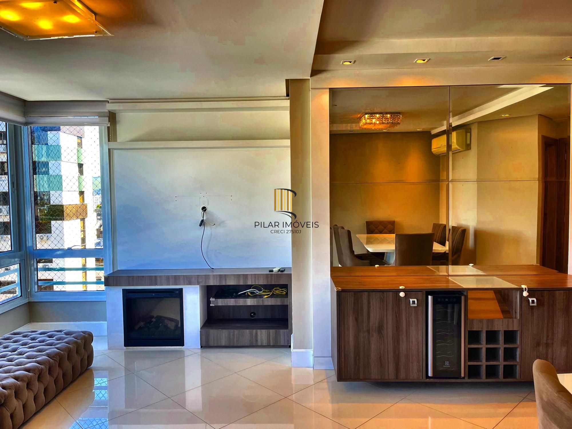 Apartamento alto padrão 105m² com 3 dormitórios, suíte e churrasqueira