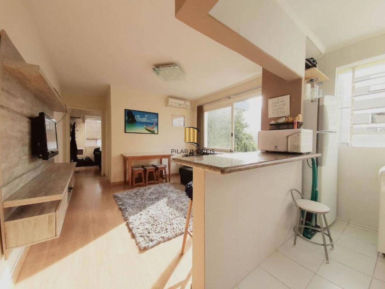 Apartamento para Venda - 37.35m², 1 dormitório, 1 vaga - Petrópolis - Pilar Imóveis