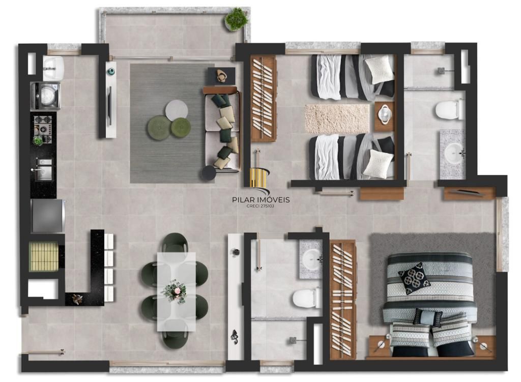 🌿✨EXCELENTE APARTAMENTO ANDAR ALTO NO SAN REMO –  CONFORTO E EXCLUSIVIDADE! ✨🌿