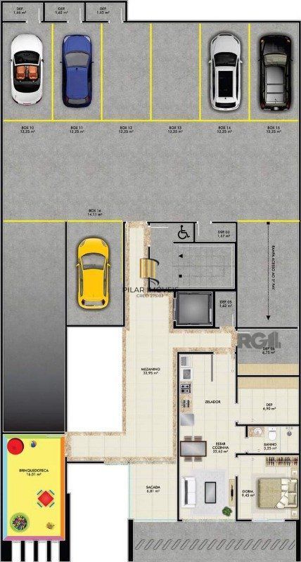 Apartamento 2 dormitórios no bairro Centro