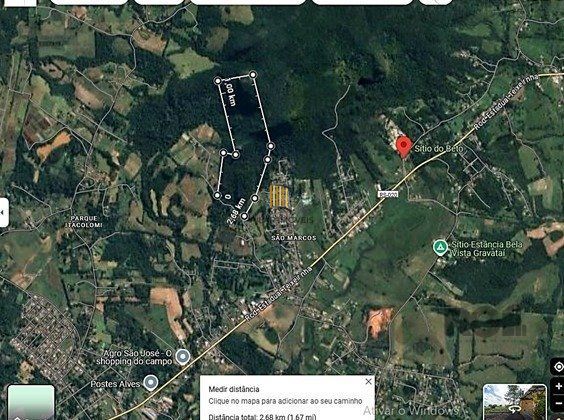 Sítio para Venda - 270000m², 1 dormitório, Santa Cruz
