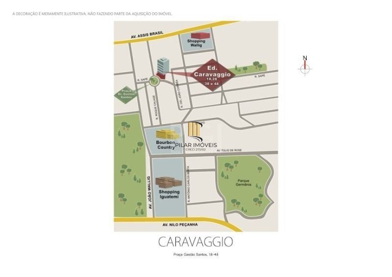 Apartamento para Venda - 63.69m², 2 dormitórios, sendo 1 suites, 1 vaga - Passo da Areia