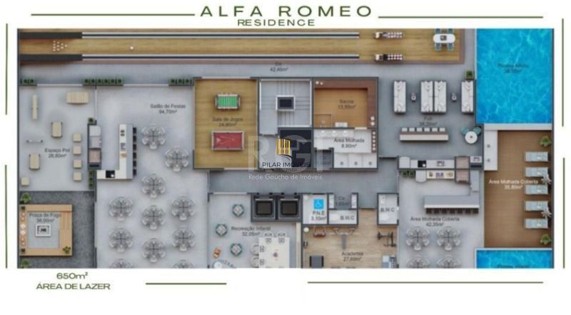 Apartamento 2 dormitórios no bairro Meia Praia