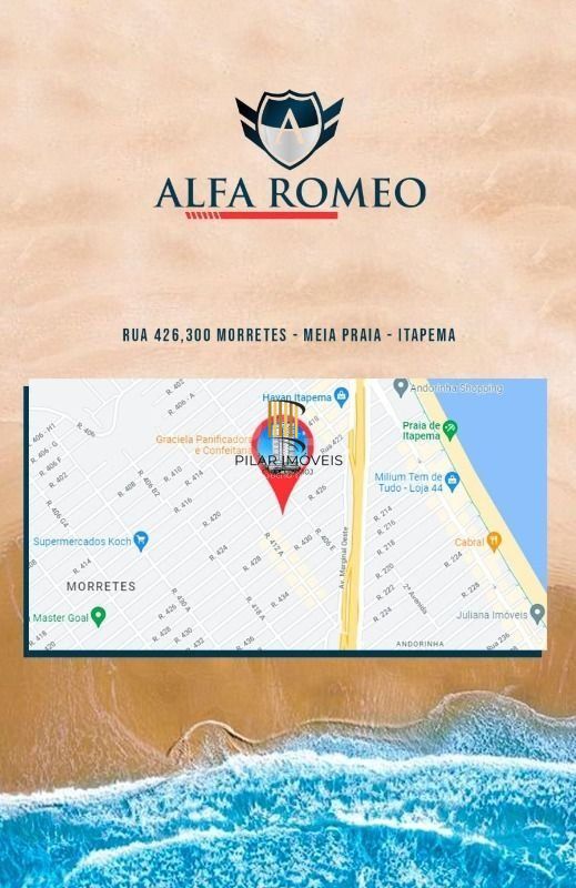 Apartamento 2 dormitórios no bairro Meia Praia