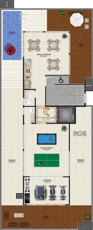 Apartamento 3 dormitórios no bairro Centro
