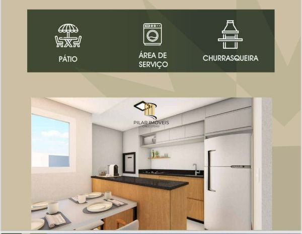 Casa 2 dormitórios no bairro Aberta dos Morros