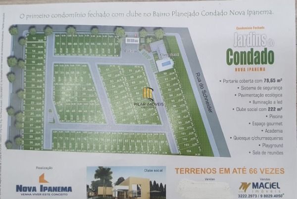 Terreno no  Condominio  Jardins do Condado  em Porto Alegre, no bairro Hípica, à venda.