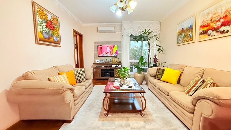 Impecável apartamento com 3 dormitórios , 3 banheiros , 2 vagas cobertas , com 120 m² privativos. - Pilar Imóveis
