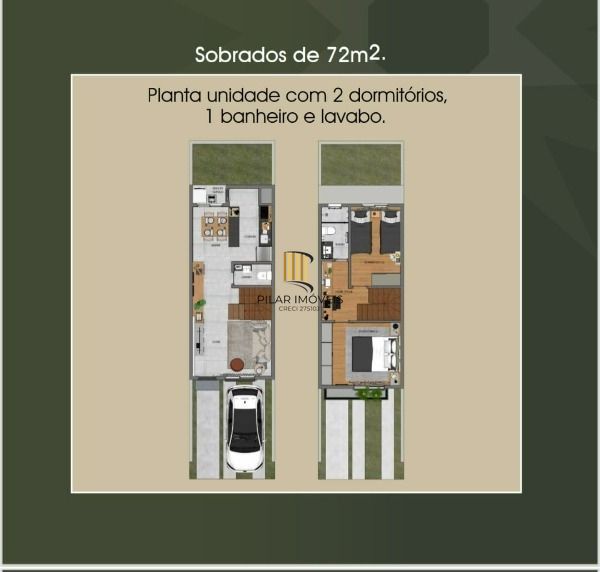 Casa 2 dormitórios no bairro Aberta dos Morros