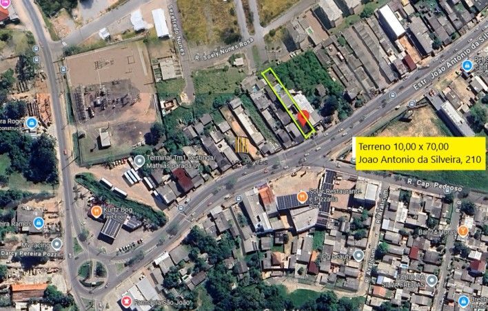 Terreno comercial com 695,00m² com 2 lojas na Av. Joao Antonio da Silveira zona sul de Porto Alegre !