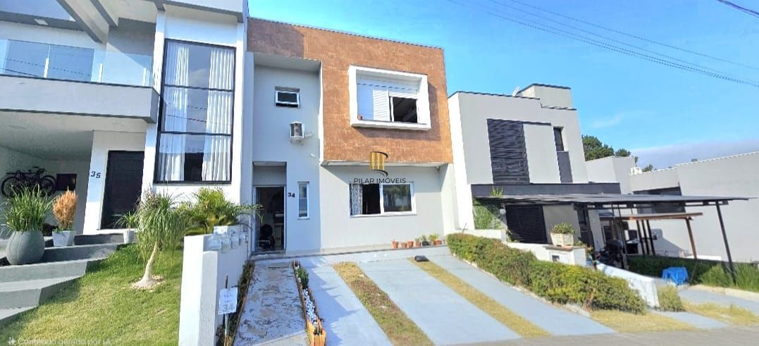 Sobrado  Semi Mobiliado -   Condominio fechado na zona sul de Porto Alegre, com placas solares. - Pilar Imóveis
