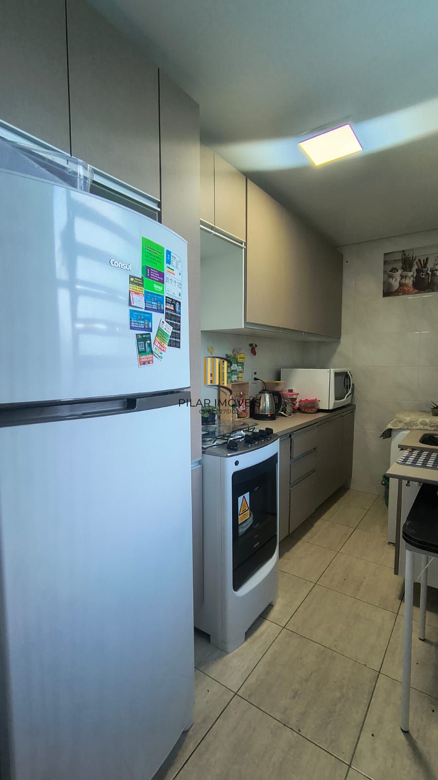 Apartamento térreo com um dormitório, com suíte, totalmente mobiliado no bairro Camaquã